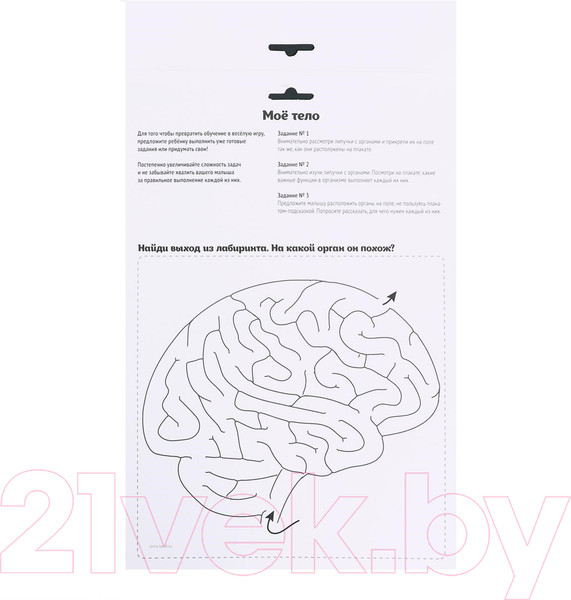 Изображение товара Развивающая игра Веселые липучки Мое тело / 5598574