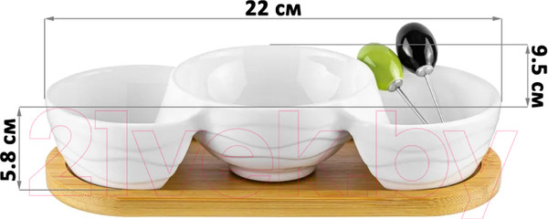 Изображение товара Менажница Elan Gallery Айсберг волны / 540370