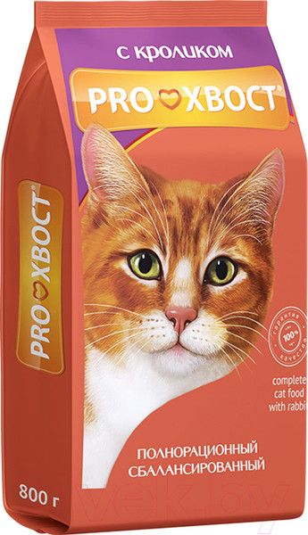 Изображение товара Сухой корм для кошек ProХвост С кроликом (800г)
