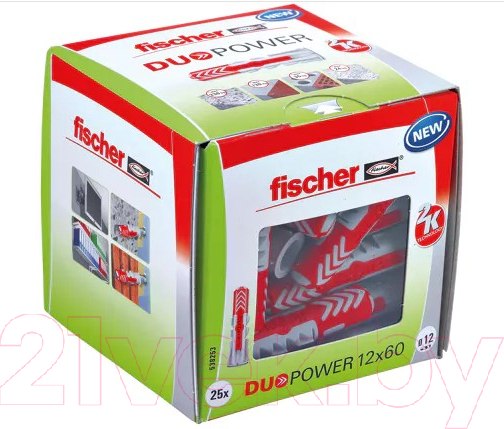 Изображение товара Дюбель универсальный FISCHER Duopower 12x60 (25шт)