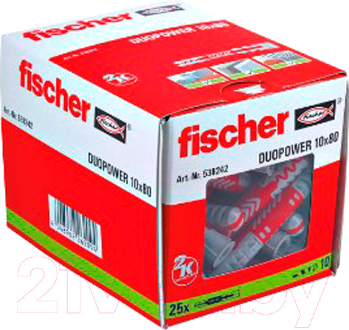 Изображение товара Дюбель универсальный FISCHER Duopower 10x80 (25шт)