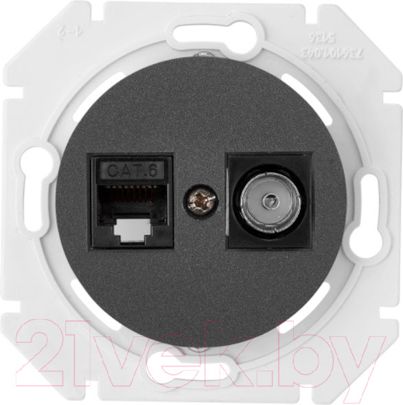 Изображение товара Розетка Bylectrica ТК-6351 (графит)