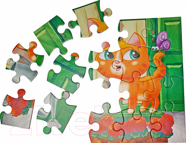 Изображение товара Развивающая игра Baby Toys First Puzzle Котик / 04146 (16эл)