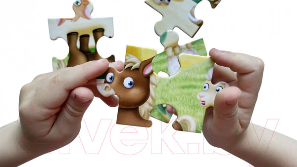Изображение товара Развивающая игра Baby Toys First Puzzle Котик / 04146 (16эл)