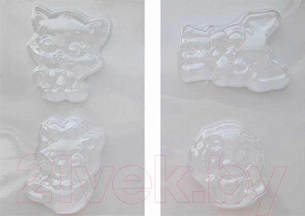 Изображение товара Набор для творчества Десятое королевство Магниты из гипса под роспись Кошечки, собачки / 04487