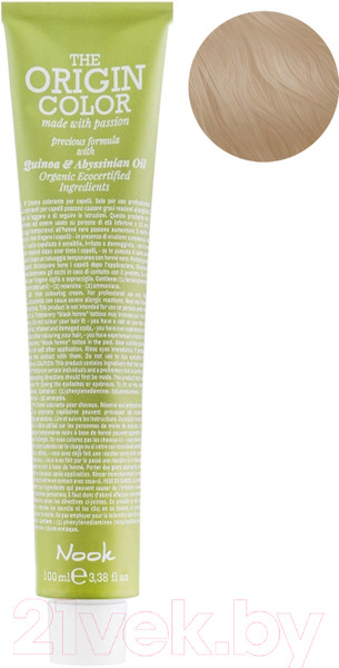 Изображение товара Крем-краска для волос Nook The Origin Color Permanent Colouring Cream 12.13 (100мл, суперосветляющий бежевый блондин)