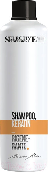 Изображение товара Шампунь для волос Selective Professional Shampoo Кeratin Rigenerante / 70750 (1л)
