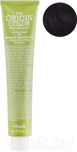 Изображение товара Крем-краска для волос Nook The Origin Color Permanent Colouring Cream 3.0 (100мл, натуральный темный шатен)