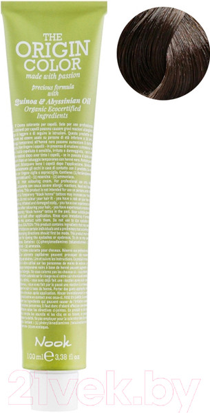 Изображение товара Крем-краска для волос Nook The Origin Color Permanent Colouring Cream 5.0 (100мл, натуральный светлый шатен)
