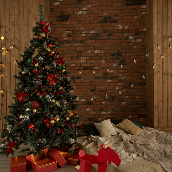 Изображение товара Ель искусственная Erbis Anna с белыми кончиками 150