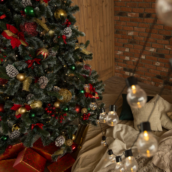 Изображение товара Ель искусственная Erbis Anna с белыми кончиками 150