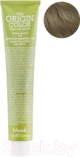 Изображение товара Крем-краска для волос Nook The Origin Color Permanent Colouring Cream 7.3 (100мл, золотистый блондин)