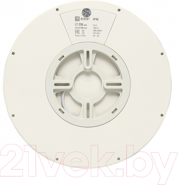 Изображение товара Потолочный светильник EKF Connect умный 300мм 24W / sclwf-300-cct