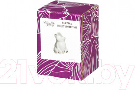 Изображение товара Держатель для зубочисток Elan Gallery Лягушка / 330732 (белый, золотистый)