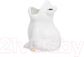 Изображение товара Держатель для зубочисток Elan Gallery Лягушка / 330732 (белый, золотистый)