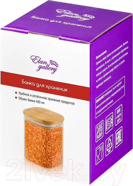 Изображение товара Емкость для хранения Elan Gallery Crystal glass / 360067