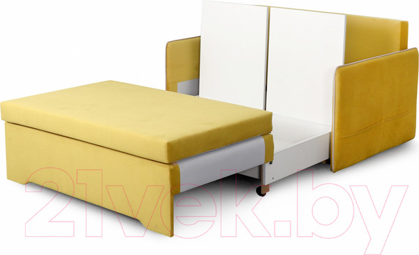 Изображение товара Диван Мебельград Фламинго Стандарт (мора горчица/мора бежевый)