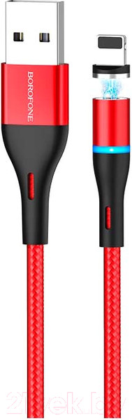 Изображение товара Кабель Borofone BU16 Lightning (1.2м, красный)