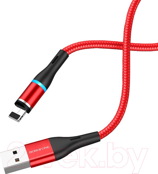 Изображение товара Кабель Borofone BU16 Lightning (1.2м, красный)