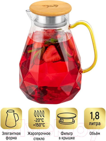 Изображение товара Кувшин Elan Gallery Crystal glass / 360125