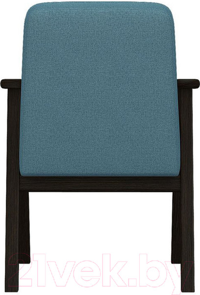 Изображение товара Кресло мягкое Мебелик Ретро (голубой/венге)