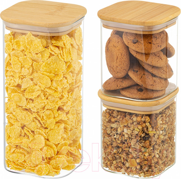 Изображение товара Набор емкостей для хранения Elan Gallery Crystal glass / 360073