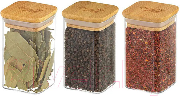 Изображение товара Набор емкостей для хранения Elan Gallery Crystal glass / 360082