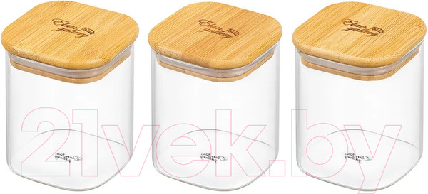 Изображение товара Набор емкостей для хранения Elan Gallery Crystal glass / 360094