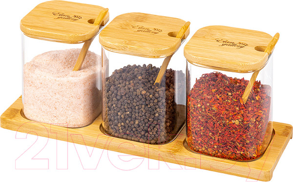 Изображение товара Набор для специй Elan Gallery Crystal glass / 360095
