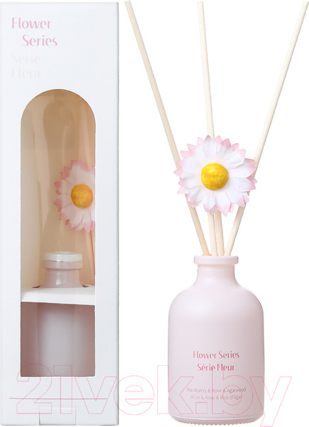 Изображение товара Аромадиффузор Miniso Flower Series Reed Diffuser. Blackberry&Rose&Agarwood / 2919