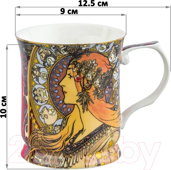 Изображение товара Набор кружек Elan Gallery Золотая Адель, Зодиак, Мечтательность / 420445