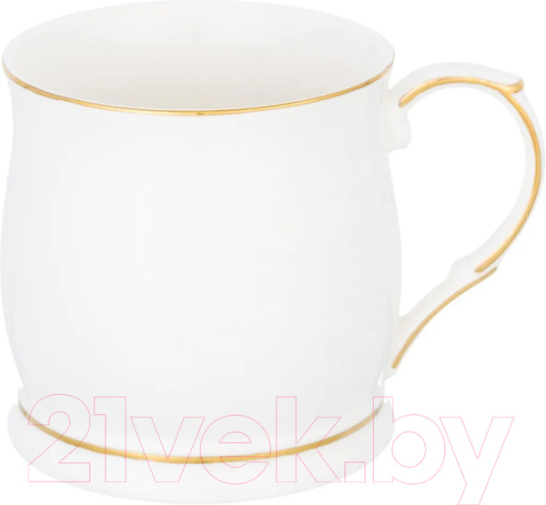 Изображение товара Кружка Elan Gallery Белая с золотом / 420242