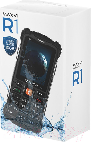 Изображение товара Мобильный телефон Maxvi R1 (черный)