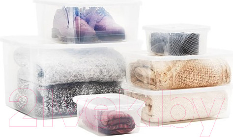 Изображение товара Контейнер для хранения Rotho Lona / 1047000096 (25л, прозрачный)