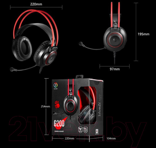 Изображение товара Наушники-гарнитура A4Tech Bloody G200