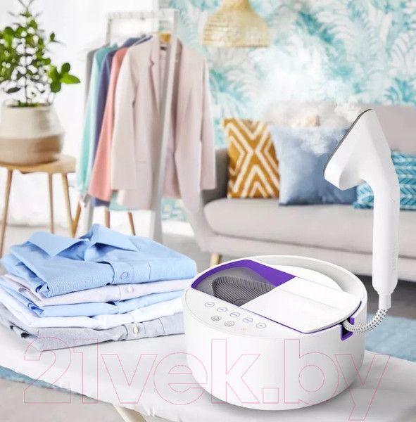 Изображение товара Отпариватель Kitfort KT-9110-1 (белый/фиолетовый)