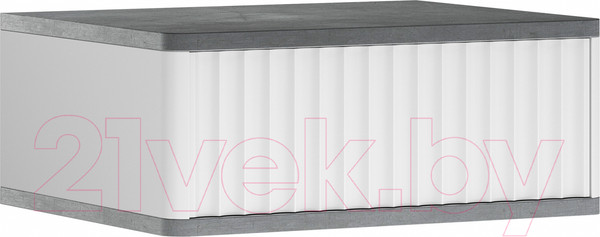 Изображение товара Прикроватная тумба Shtabe Royal 5000 эко (белый/металл бруклин)