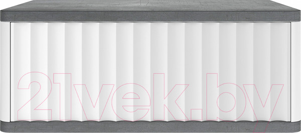 Изображение товара Прикроватная тумба Shtabe Royal 5000 эко (белый/металл бруклин)