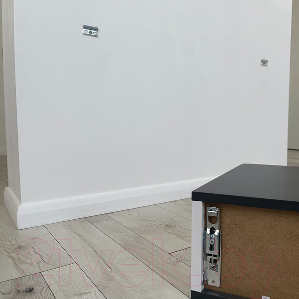 Изображение товара Тумба Shtabe Royal 5010 эко (белый/металл бруклин)