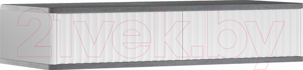 Изображение товара Тумба Shtabe Royal 5010 эко (белый/металл бруклин)