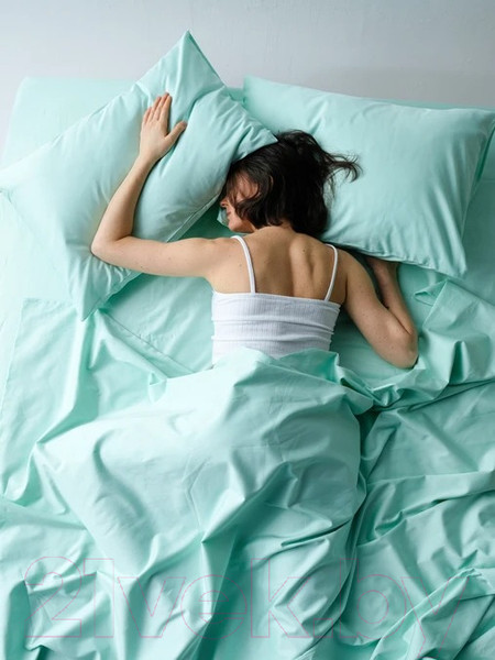 Изображение товара Комплект постельного белья GoodNight Сатин Делюкс 1.5 / 385240 (мята)