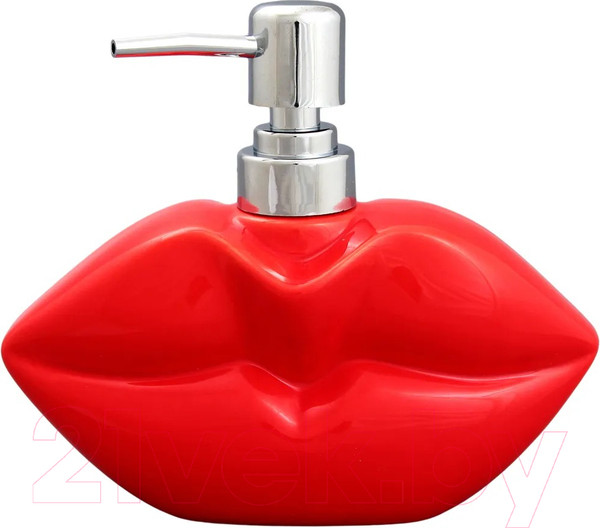Изображение товара Дозатор для жидкого мыла Elan Gallery Губы алые / 190002
