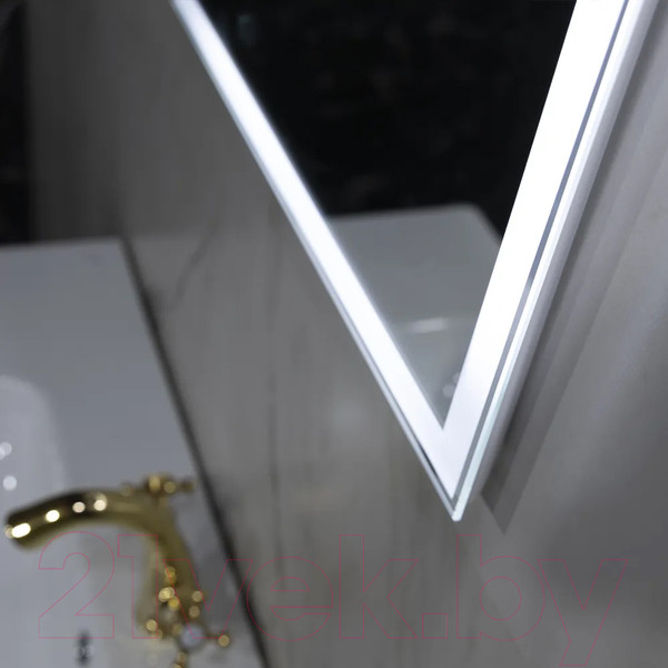 Изображение товара Зеркало Пекам Greta 80x90 / greta-80x90dp (с подсветкой, сенсором на взмах руки и подогревом)