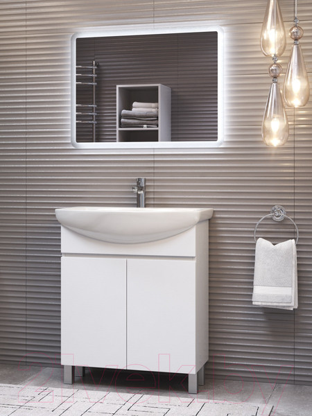 Изображение товара Тумба под умывальник Vigo Wing 700-2-0 (белый)