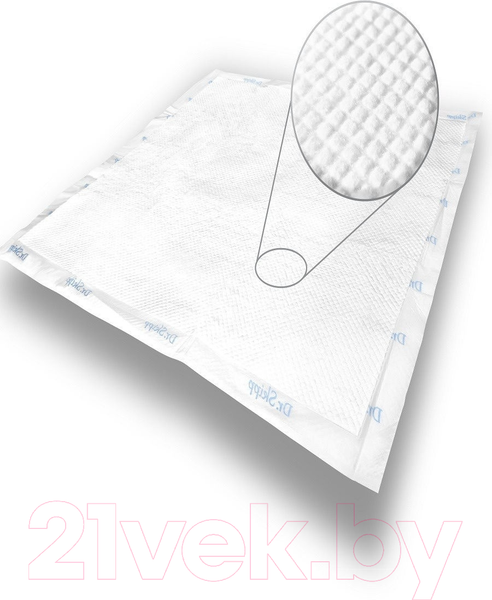 Изображение товара Набор пеленок одноразовых детских Dr.Skipp Soft Line с суперабсорбентом 60x60 (60шт)