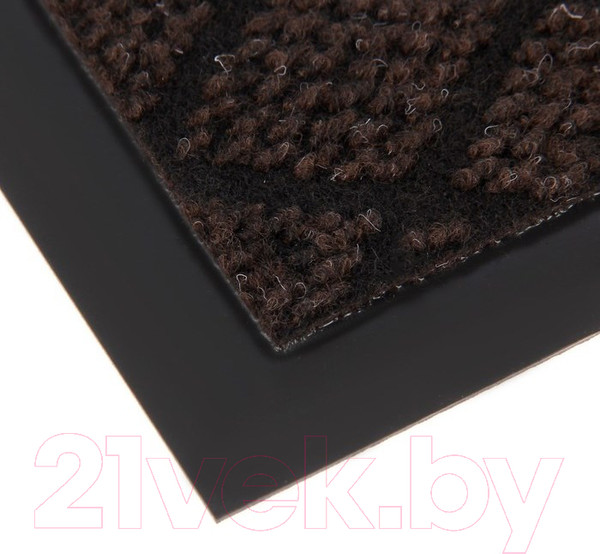 Изображение товара Коврик грязезащитный Kovroff Галант ребристый 80x120 / 50903 (коричневый)