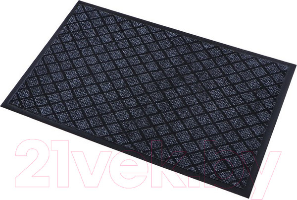 Изображение товара Коврик грязезащитный Kovroff Галант ребристый 80x120 / 50902 (серый)