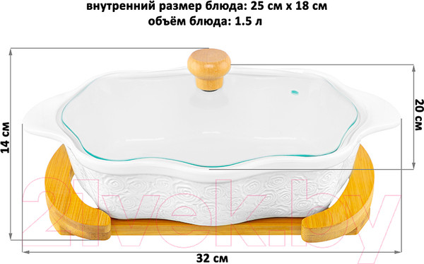 Изображение товара Форма для запекания Elan Gallery Розы / 540427