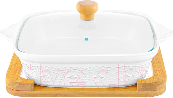 Изображение товара Форма для запекания Elan Gallery Белый узор / 540527