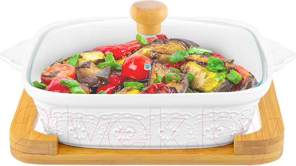 Изображение товара Форма для запекания Elan Gallery Белый узор / 540527